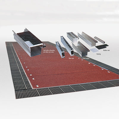 College - Long Jump / Triple Jump Pit Form, Sand Catcher & Cover