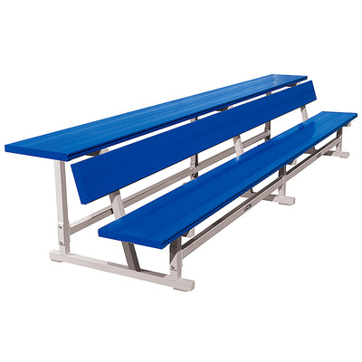 Team Sideline Bench With Back & Shelf